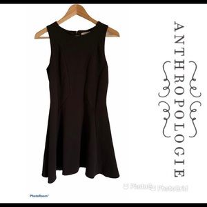 ANTHROPOLOGIE Elodie Black Sleeveless Dress Sz S